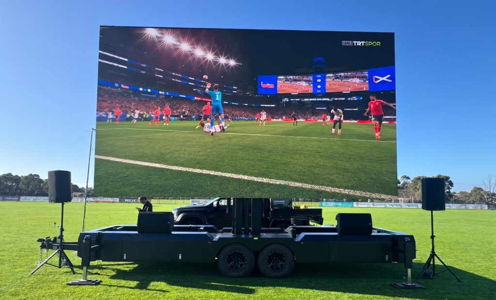 28sqm LED Trailer Screen Big Room Audio Visual