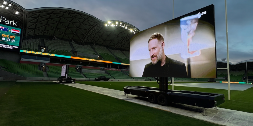 AAMI Park LED Trailer Screens FIFA World Cup 2026 28sqm (7m x 4m) P3.91mm Big Outdoor LED Screen for Hire