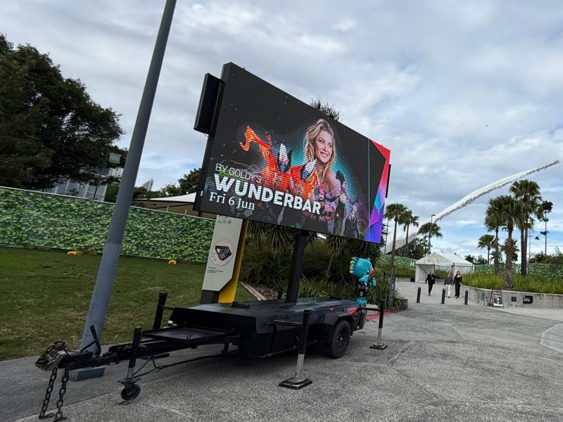 8sqm LED Trailer Screen Hire Gold Coast